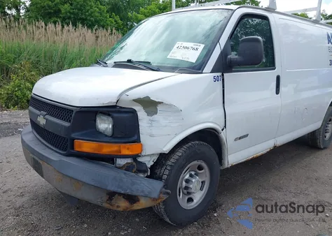 2006 Chevrolet Express Work Van from USA, damaged, VIN 1GCHG35V861259178